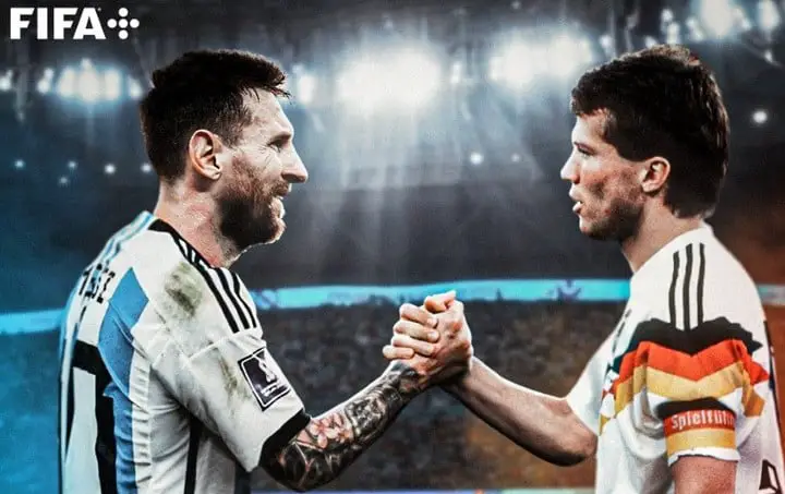 Messi y Lothar, igualados en 25 partidos.