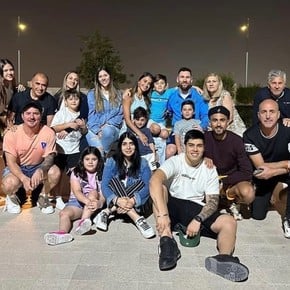 El posteo de Messi con su familia