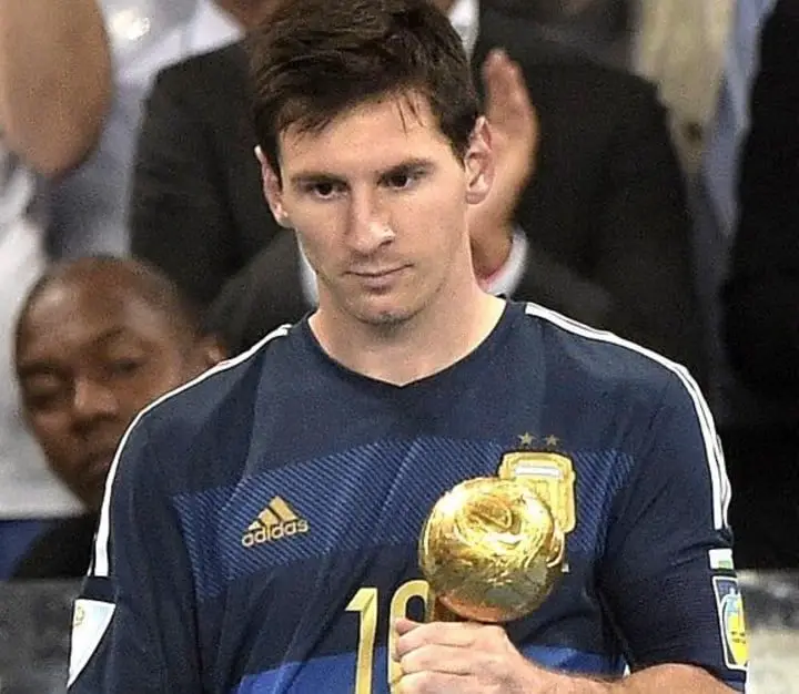 Messi, Balón de Oro en Brasil 2014.