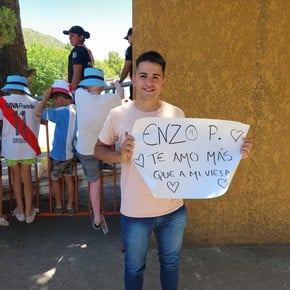 Enzo Pérez le cumplió el sueño a su fan de San Luis