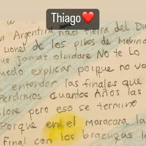 Derecho al corazón de Leo: el emotivo mensaje de Thiago Messi a horas de la final