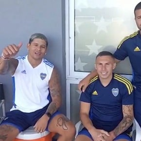 Video: Boca, con un ex mundialista como Rojo, y su mensaje de apoyo a la Selección