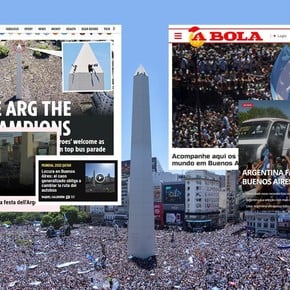 "Delirio en Buenos Aires": así siguen los medios del mundo a la caranava de la Selección