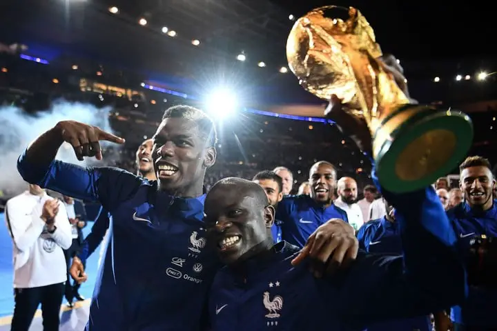 El francés con la Copa del Mundo en 2018 (Foto: AFP). 
