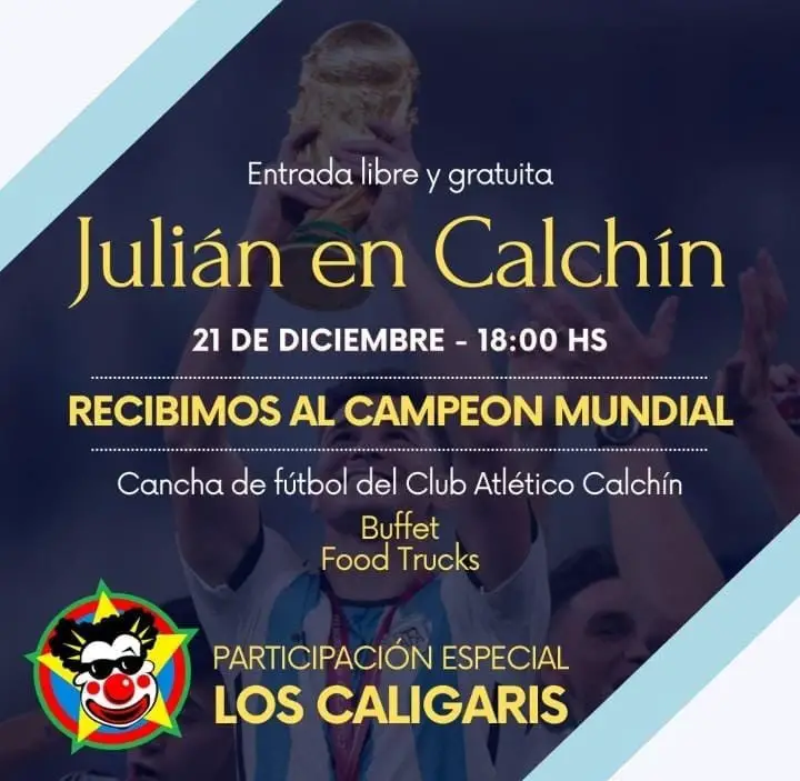 El homenaje a Julián Álvarez en Calchín.