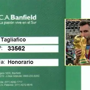 El reconocimiento de Banfield a Nicolás Tagliafico