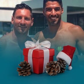 Suárez, ¿con regalito en el árbol navideño de Messi?