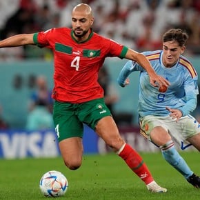 Las polémicas publicaciones de un jugador de Marruecos tras la clasificación
