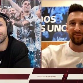 El show de Messi en Twitch con el Kun