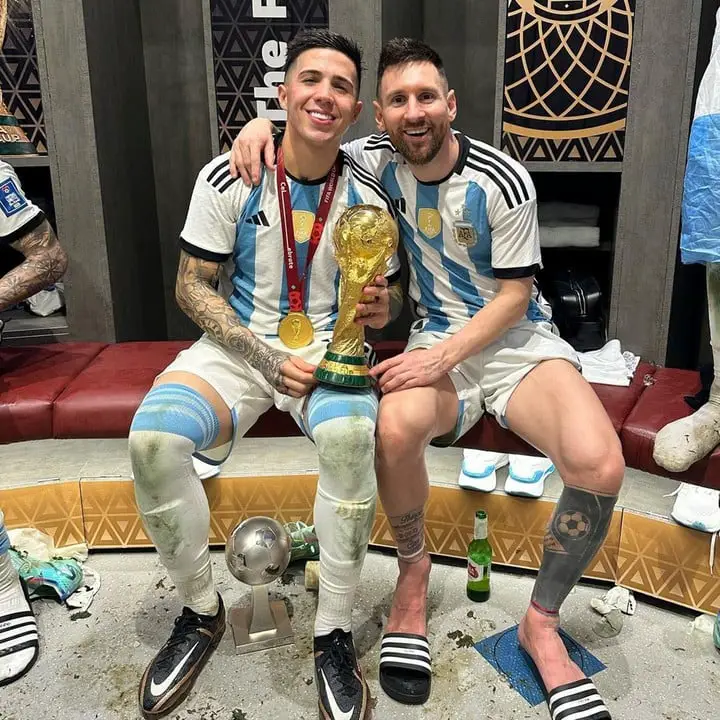 Enzo Fernandez y Messi
Instagram