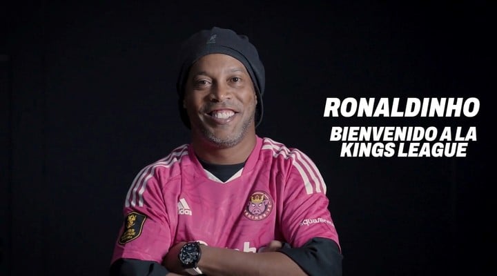 Ronaldinho estará en la próxima fecha de la Kings League.