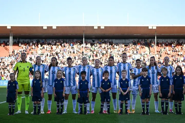 La Selección Argentina derrotó en un amistoso 2-0 a Nueva Zelanda. (foto Prensa AFA)