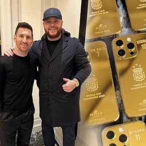 Messi y los 35 Iphone14 de oro de la Scaloneta: ¿cuánto cuesta cada uno?
