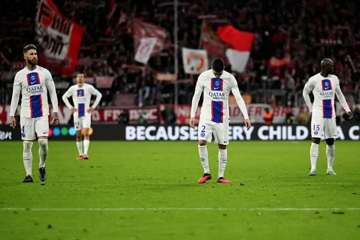El PSG otra vez eliminado de la Champions. (AP Photo/Andreas Schaad)