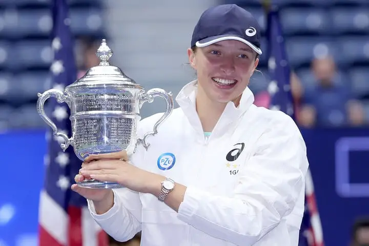 Swiatek, ganadora del US Open 2022.