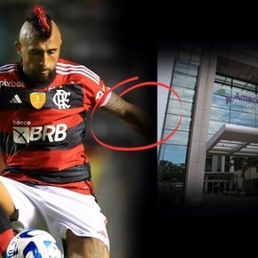 Flamengo preocupado por Vidal: operado por una infección, se pierde la final del Carioca