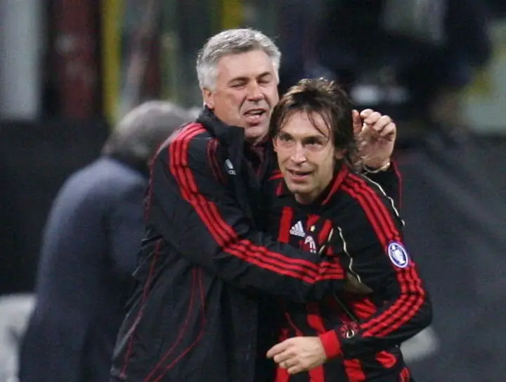 Ancelotti en sus tiempos en el Milan.