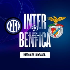 Inter - Benfica: hora, TV y posibles formaciones
 
