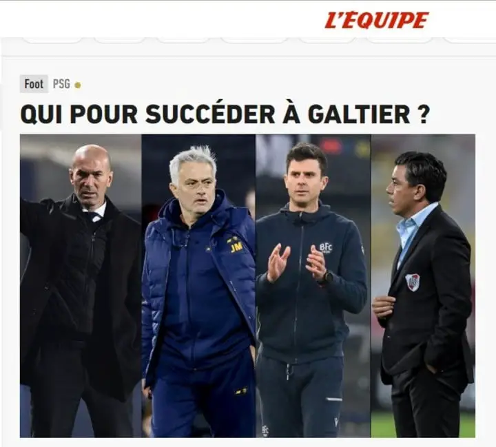 Los candidatos para suceder a Galtier, según L'Equipe