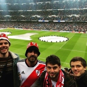 El verdugo de Boca y su particular foto en la final de Madrid