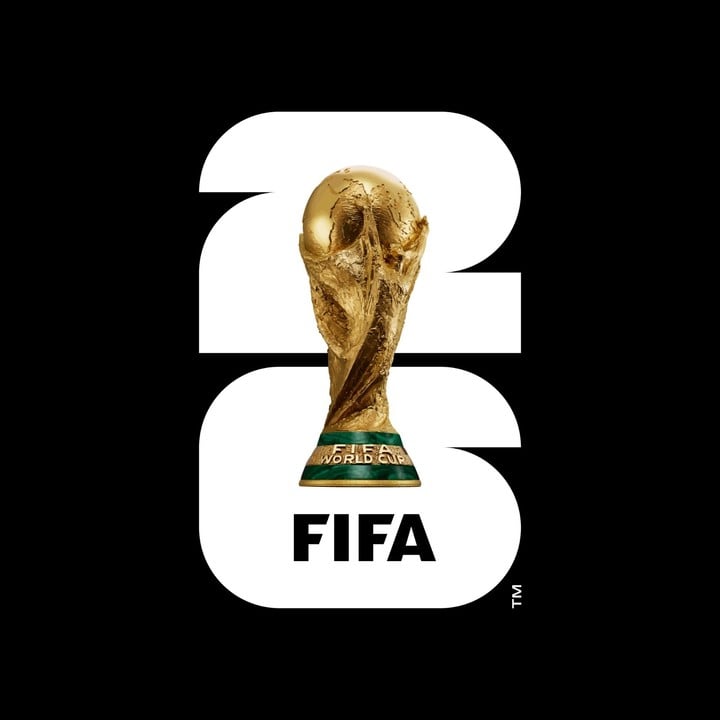 El trofeo como figura del logo (FIFA).