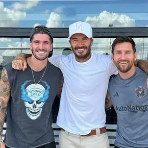 Encuentro top: Messi, Beckham y De Paul, juntos en Miami