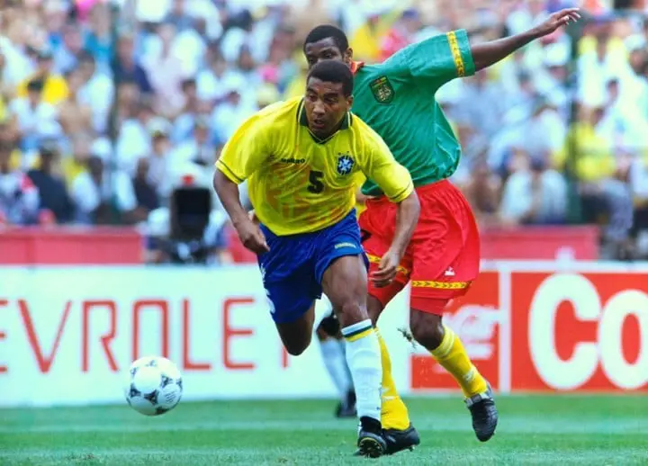 Mauro Silva, durante la Copa del Mundo de Estados Unidos 1994.