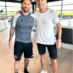 Las visitas que recibió Messi antes de viajar con Inter