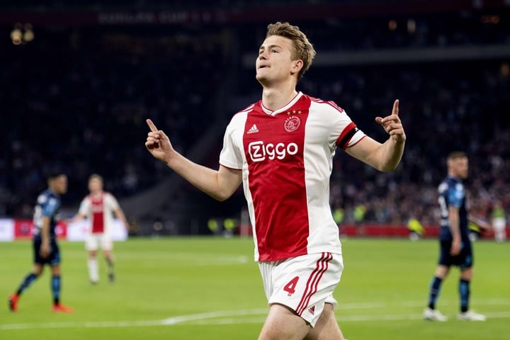De Ligt, durante su etapa en el Ajax. (AFP)