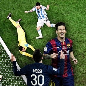 Pulga récord: todos los goles de Messi en las finales