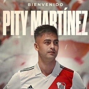 River anunció la vuelta del Pity Martínez: "Qué alegría es tenerte nuevamente en casa"
