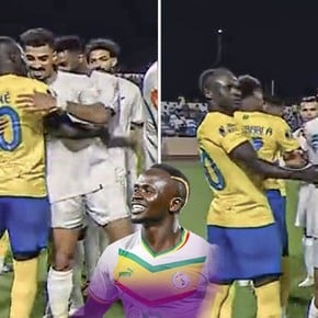 VIDEO: la increíble reacción de Sadio Mané al saludar al gemelo de su compañero