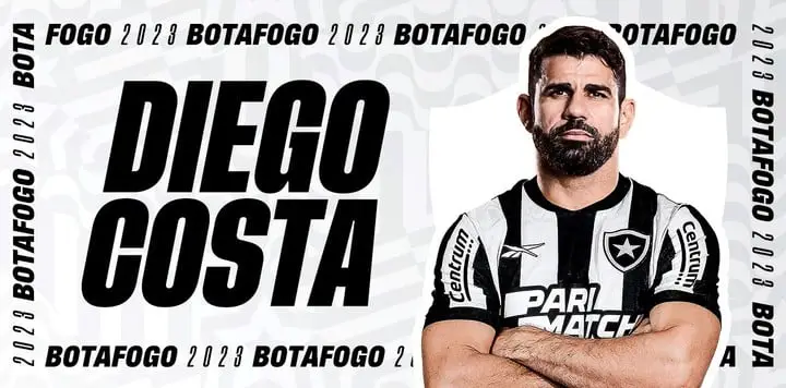 Diego Costa, nuevo jugador de Botafogo.