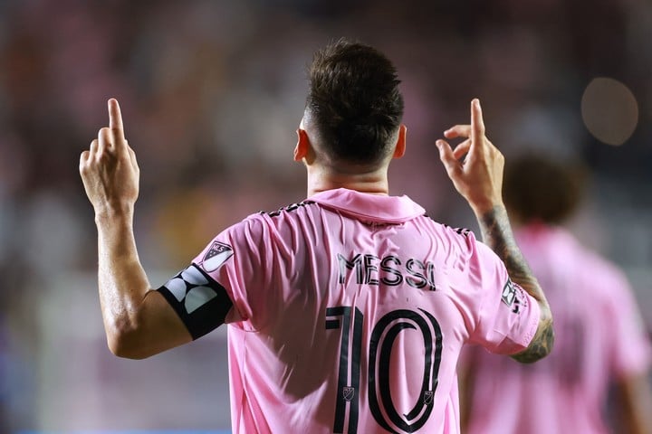 Messi celebrando un gol. (AFP)