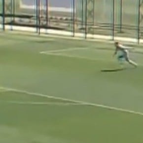 Video: la Quinta de River imitó el gol de Di María a Francia