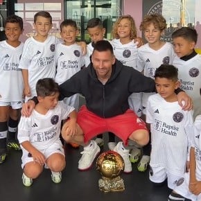 Messi les llevó el Balón de Oro a los chicos de Inter Miami