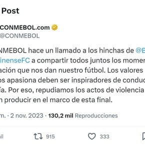 El comunicado de la Conmebol luego de las agresiones a los hinchas de Boca en Copacabana
