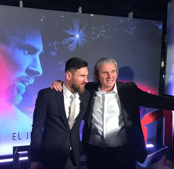 Messi estuvo en la presentación oficial del show.