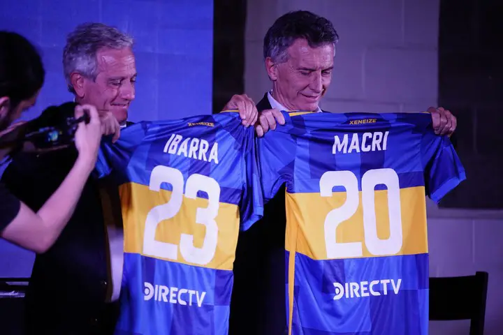 Macri se presenta cómo candidato a vice de Boca. (Foto: Emmanuel Fernández).